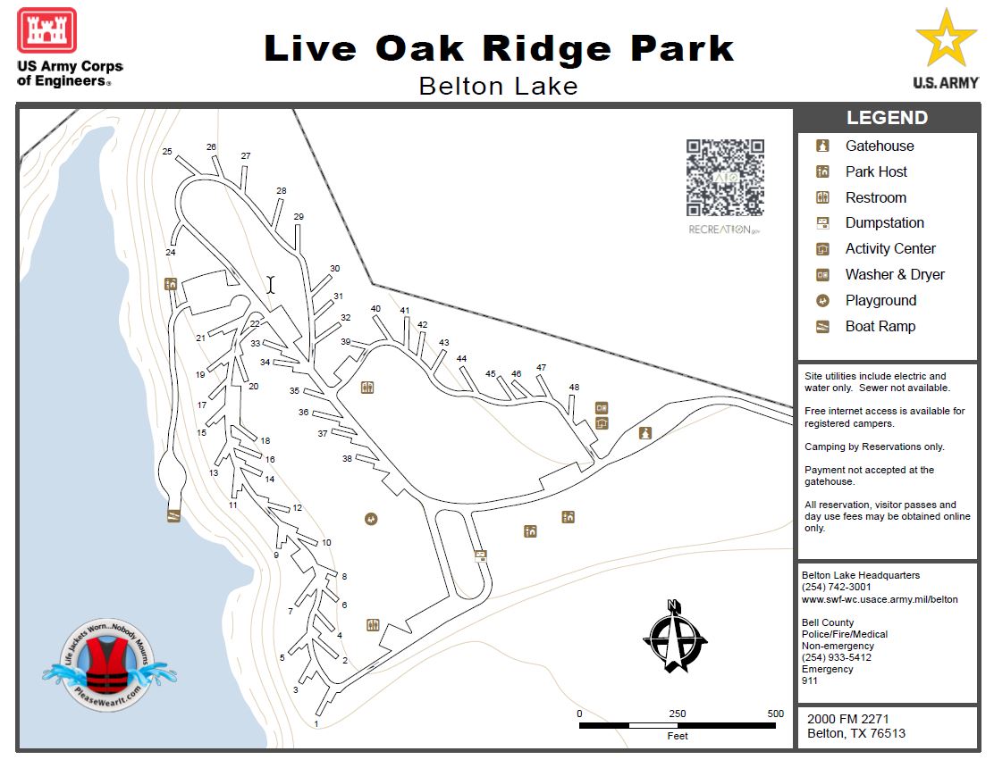 Live Oak  Ridge Park  Map